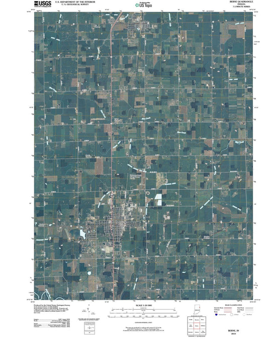 2010 Berne, in - Indiana - USGS Topographic Map
