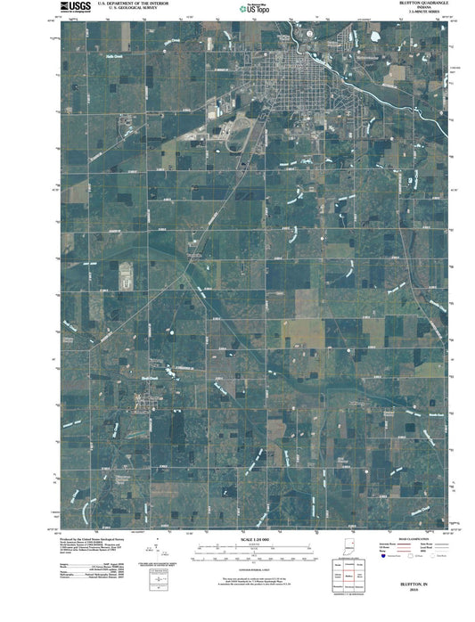 2010 Bluffton, in - Indiana - USGS Topographic Map