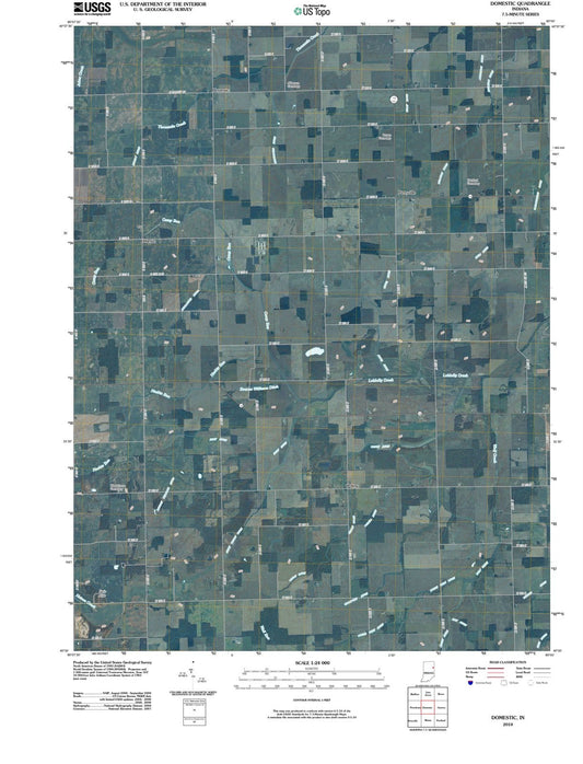 2010 Domestic, in - Indiana - USGS Topographic Map