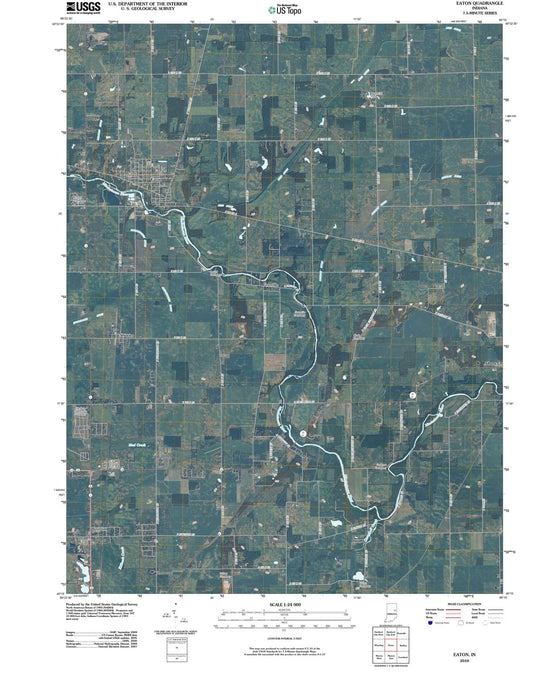 2010 Eaton, in - Indiana - USGS Topographic Map