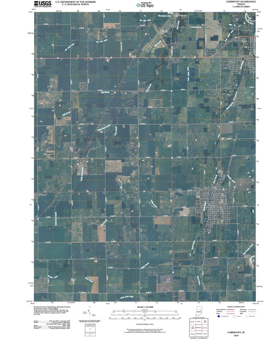 2010 Fairmount, in - Indiana - USGS Topographic Map