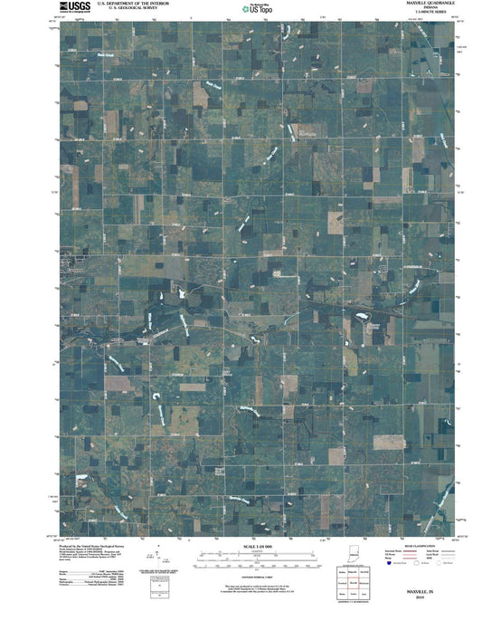 2010 Maxville, in - Indiana - USGS Topographic Map