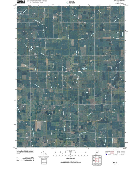 2010 Roll, in - Indiana - USGS Topographic Map