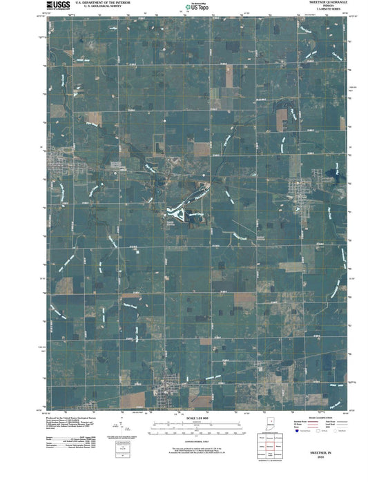 2010 Sweetser, in - Indiana - USGS Topographic Map