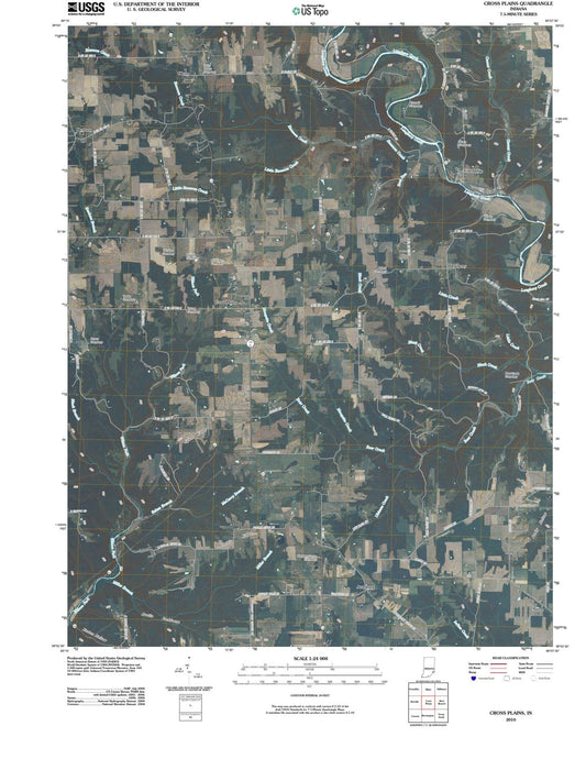 2010 Cross Plains, in - Indiana - USGS Topographic Map