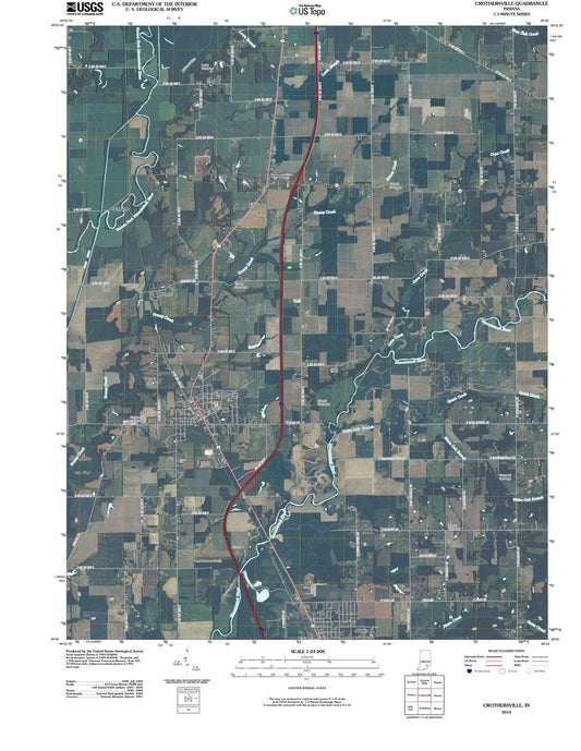 2010 Crothersville, in - Indiana - USGS Topographic Map
