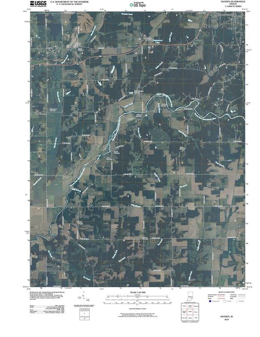 2010 Hayden, in - Indiana - USGS Topographic Map