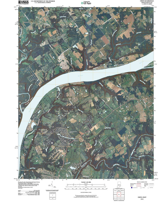 2010 Owen, in - Indiana - USGS Topographic Map