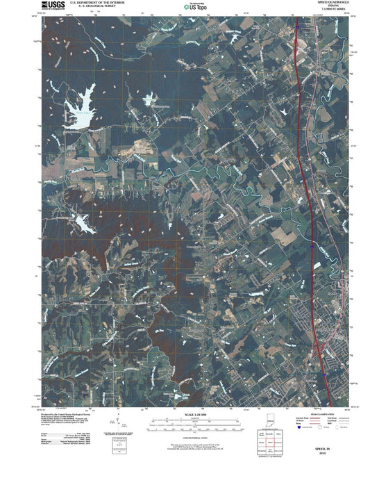 2010 Speed, in - Indiana - USGS Topographic Map