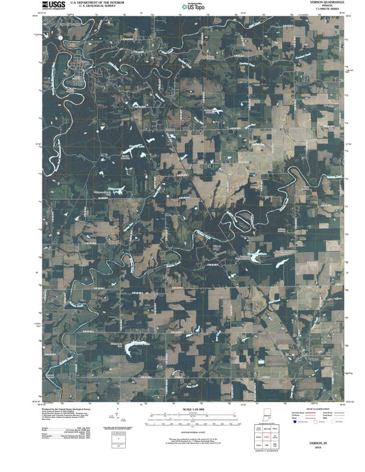 2010 Vernon, in - Indiana - USGS Topographic Map