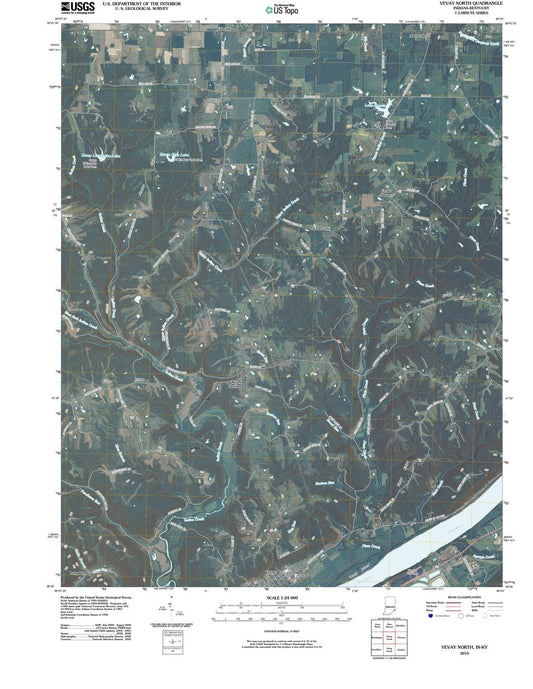 2010 Vevay North, in - Indiana - USGS Topographic Map