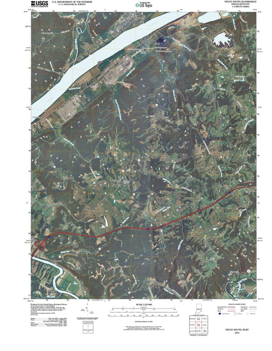 2010 Vevay South, in - Indiana - USGS Topographic Map