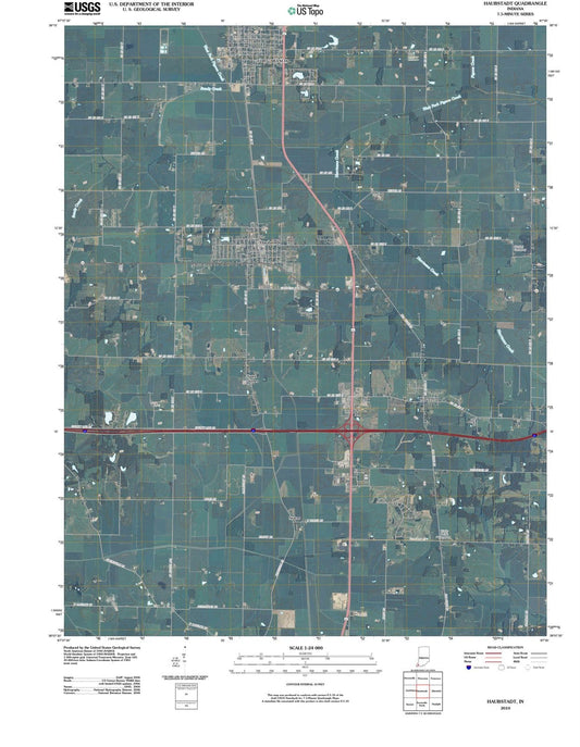 2010 Haubstadt, in - Indiana - USGS Topographic Map