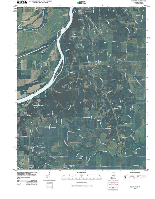 2010 Solitude, in - Indiana - USGS Topographic Map