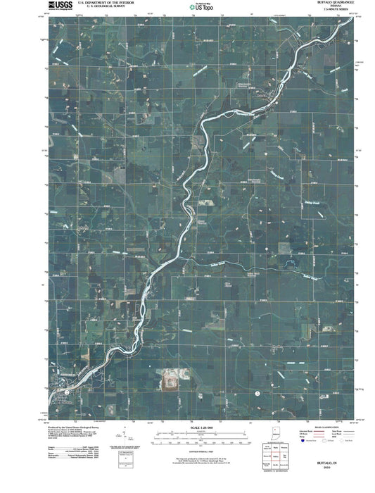 2010 Buffalo, in - Indiana - USGS Topographic Map