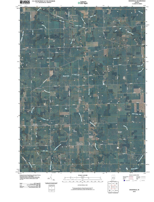 2010 Deedsville, in - Indiana - USGS Topographic Map