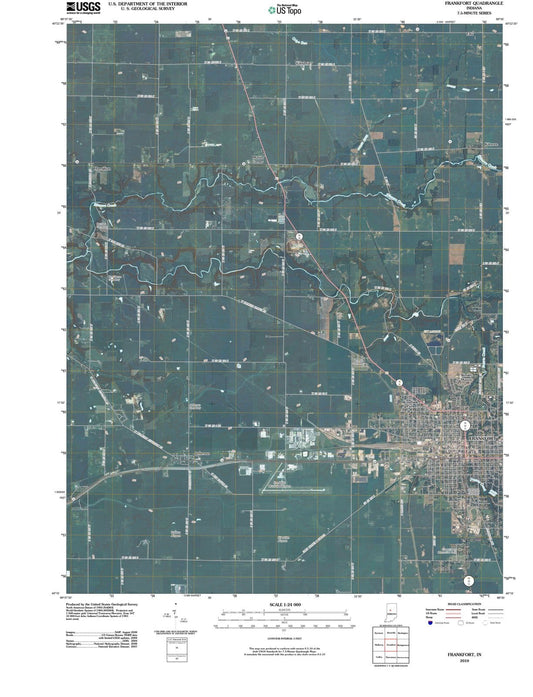 2010 Frankfort, in - Indiana - USGS Topographic Map