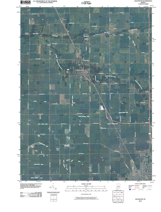 2010 Galveston, in - Indiana - USGS Topographic Map