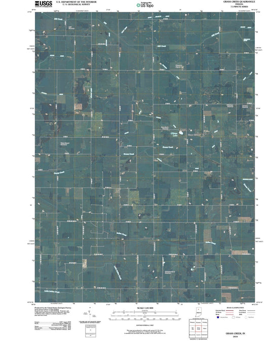 2010 Grass Creek, in - Indiana - USGS Topographic Map