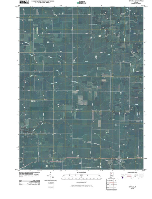 2010 Idaville, in - Indiana - USGS Topographic Map