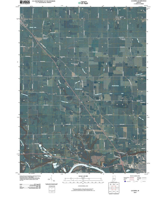 2010 Lucerne, in - Indiana - USGS Topographic Map