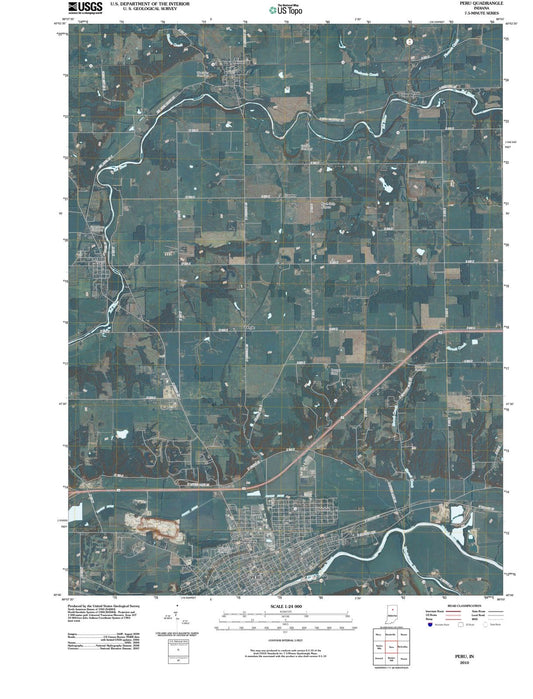 2010 Peru, in - Indiana - USGS Topographic Map