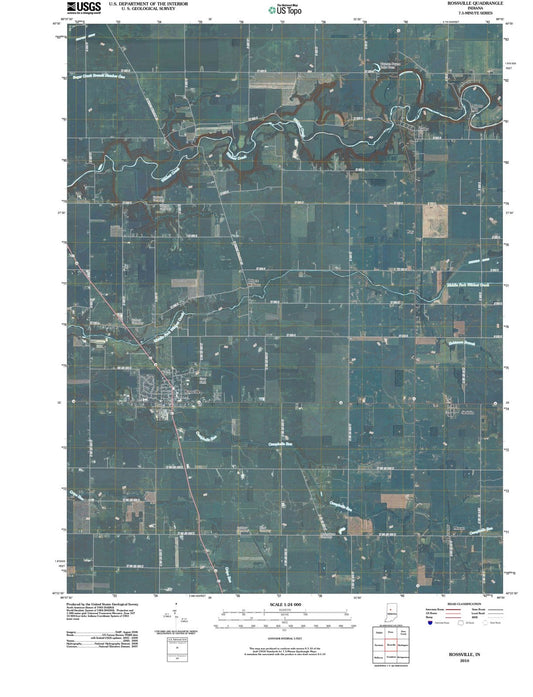 2010 Rossville, in - Indiana - USGS Topographic Map