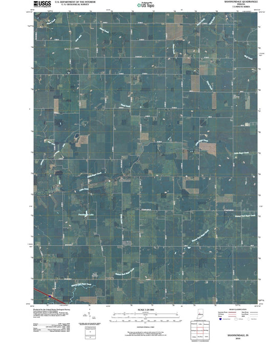 2010 Shannondale, in - Indiana - USGS Topographic Map