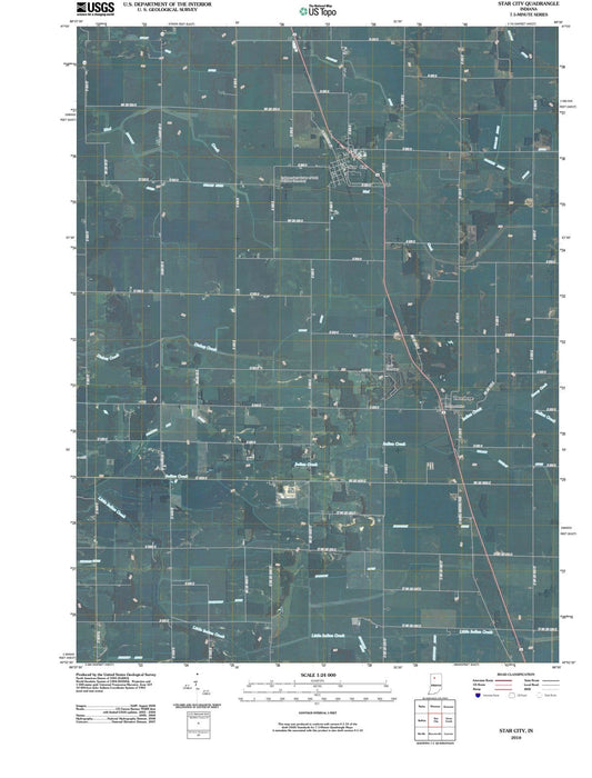 2010 Star City, in - Indiana - USGS Topographic Map