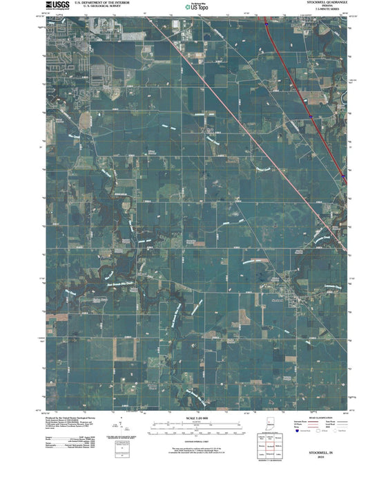 2010 Stockwell, in - Indiana - USGS Topographic Map