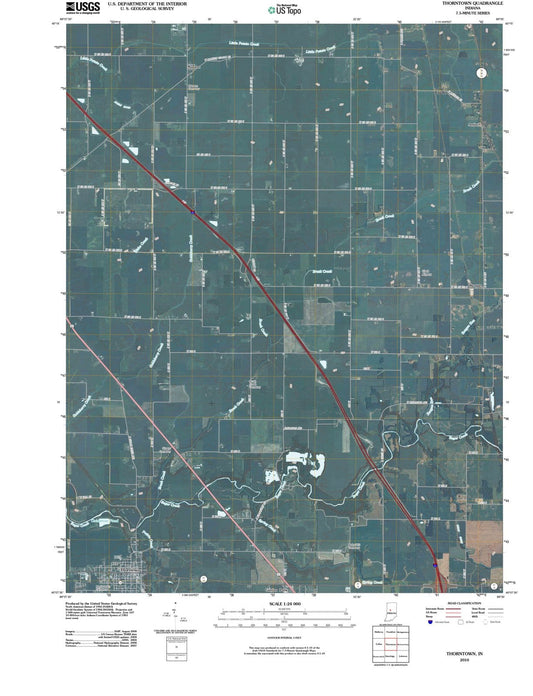 2010 Thorntown, in - Indiana - USGS Topographic Map
