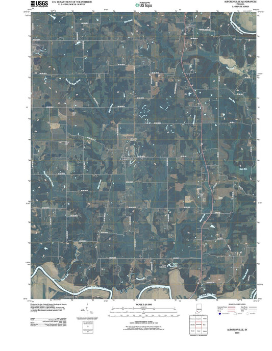 2010 Alfordsville, in - Indiana - USGS Topographic Map