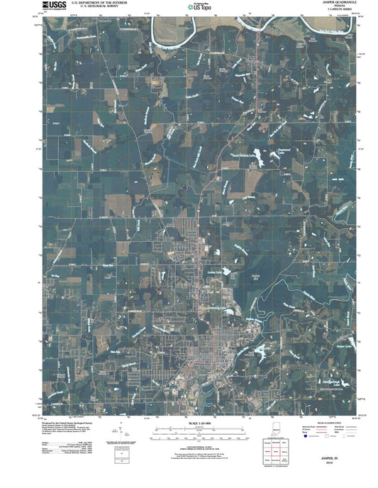 2010 Jasper, in - Indiana - USGS Topographic Map