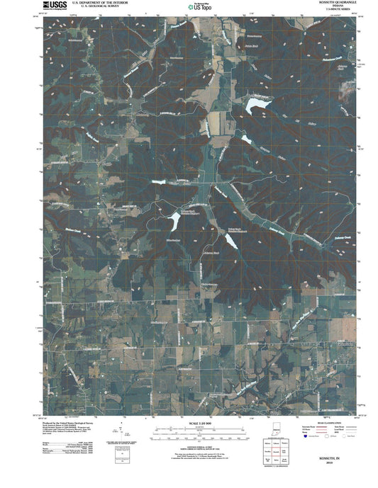 2010 Kossuth, in - Indiana - USGS Topographic Map