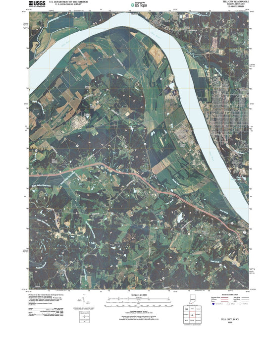 2010 Tell City, in - Indiana - USGS Topographic Map