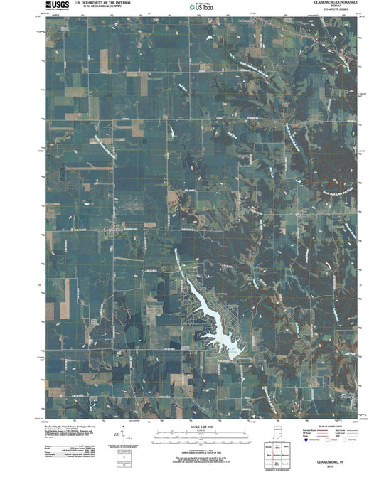 2010 Clarksburg, in - Indiana - USGS Topographic Map