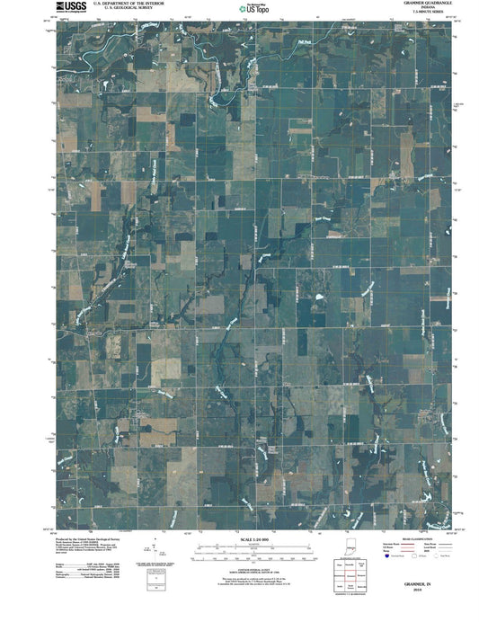 2010 Grammer, in - Indiana - USGS Topographic Map