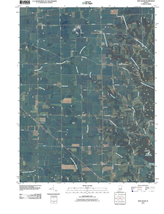 2010 New Salem, in - Indiana - USGS Topographic Map
