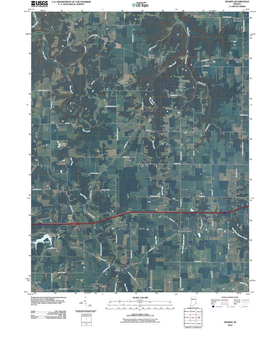 2010 Spades, in - Indiana - USGS Topographic Map