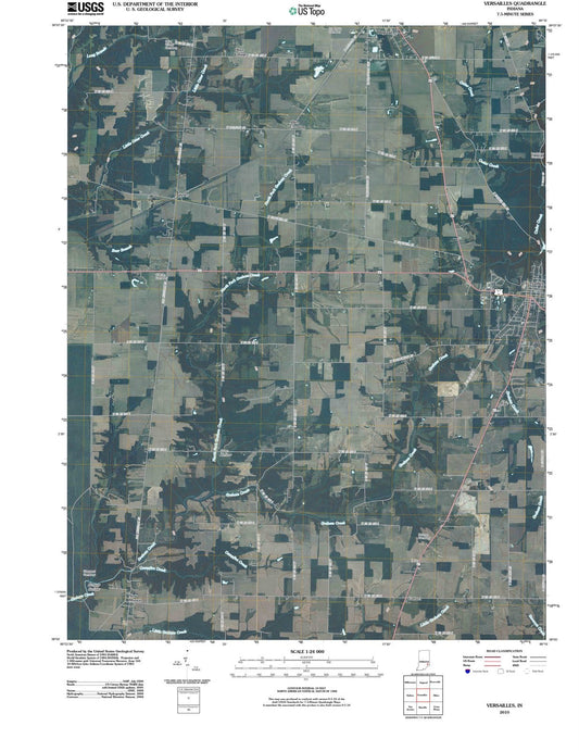 2010 Versailles, in - Indiana - USGS Topographic Map