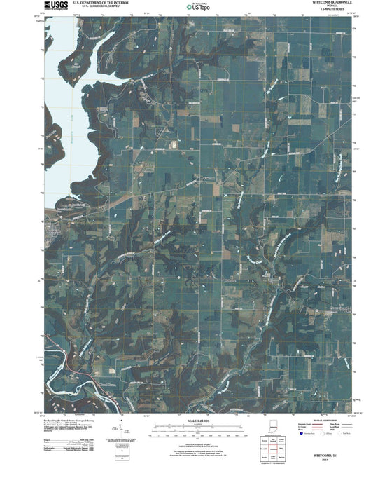 2010 Whitcomb, in - Indiana - USGS Topographic Map