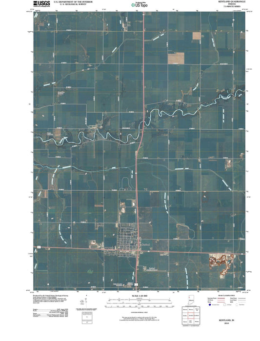 2010 Kentland, in - Indiana - USGS Topographic Map