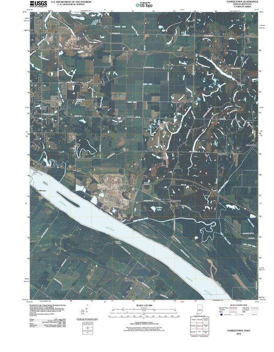 2010 Yankeetown, in - Indiana - USGS Topographic Map