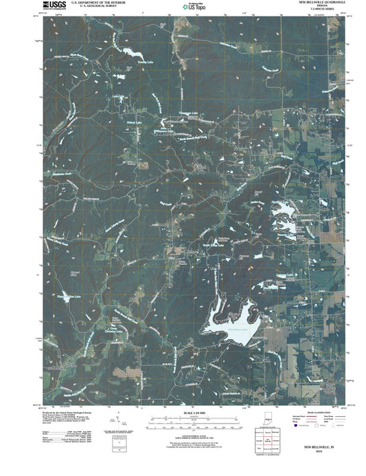 2010 New Bellsville, in - Indiana - USGS Topographic Map