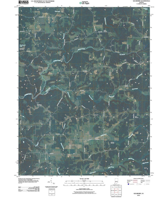 2010 Solsberry, in - Indiana - USGS Topographic Map