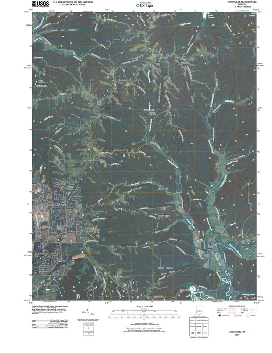 2010 Unionville, in - Indiana - USGS Topographic Map