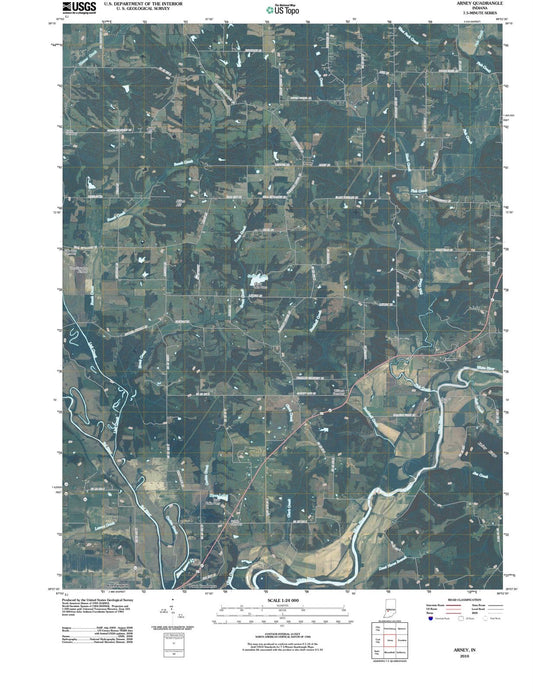 2010 Arney, in - Indiana - USGS Topographic Map