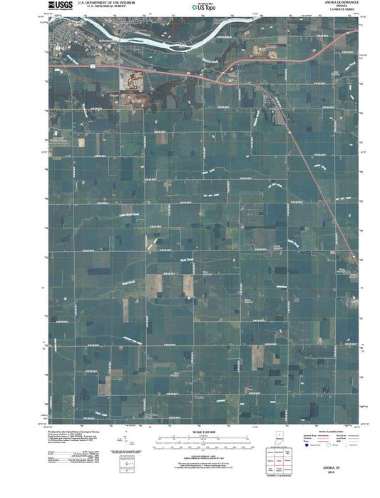 2010 Anoka, in - Indiana - USGS Topographic Map