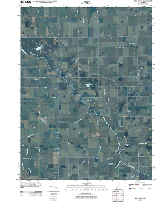 2010 Linn Grove, in - Indiana - USGS Topographic Map