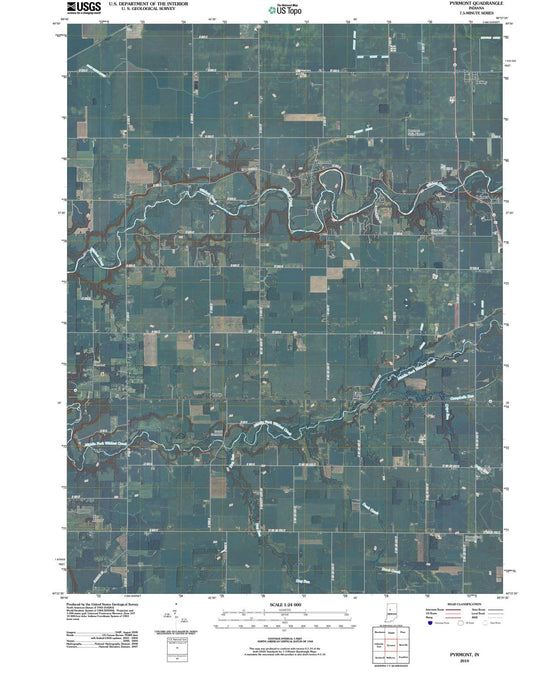 2010 Pyrmont, in - Indiana - USGS Topographic Map